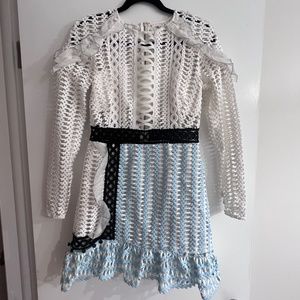 self-portrait lace dress